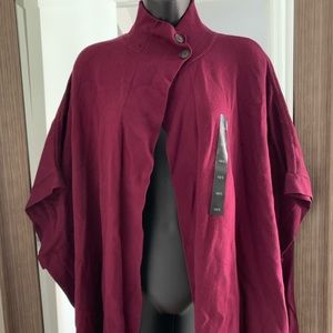 BNWT Banana Republic Plum Poncho